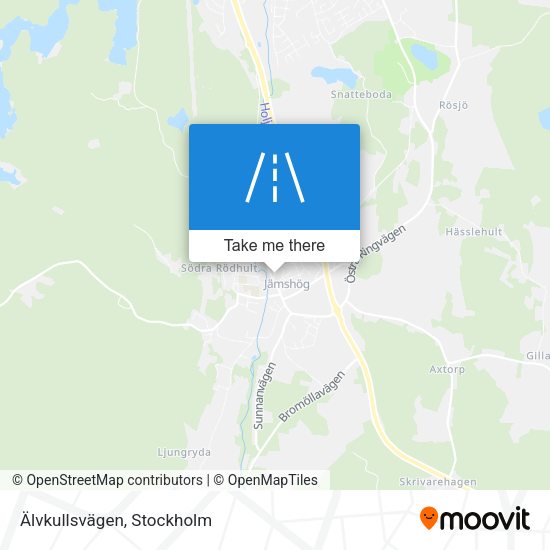Älvkullsvägen map