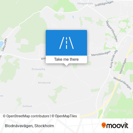 Blodnävavägen map