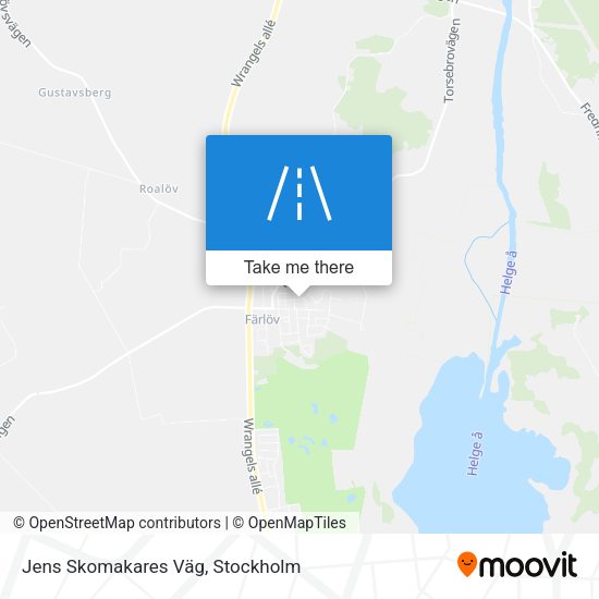 Jens Skomakares Väg map