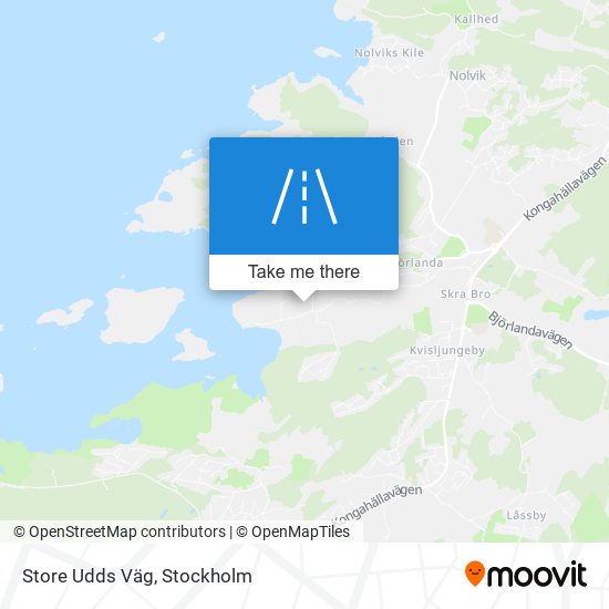 Store Udds Väg map