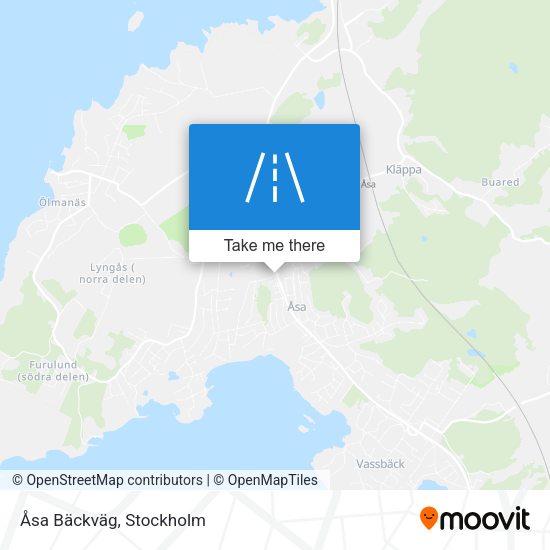Åsa Bäckväg map
