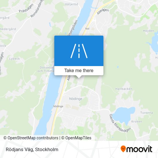 Rödjans Väg map