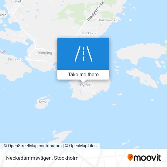 Neckedammsvägen map