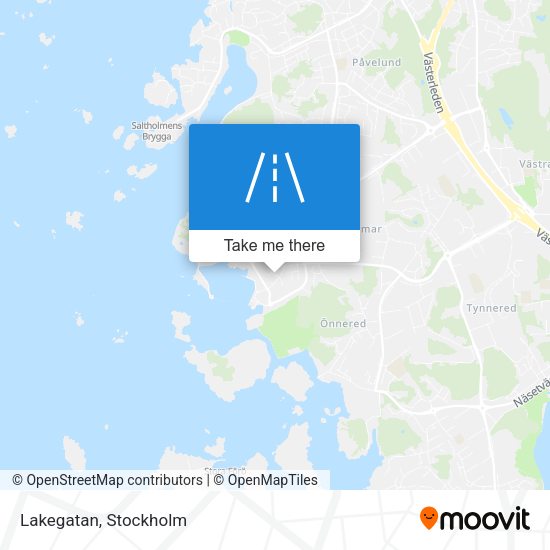 Lakegatan map