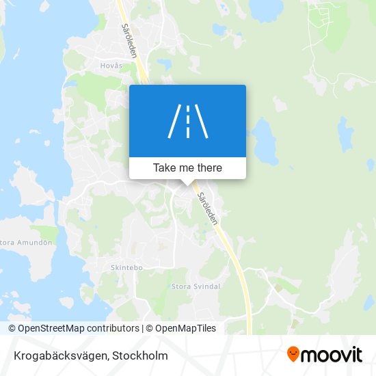 Krogabäcksvägen map