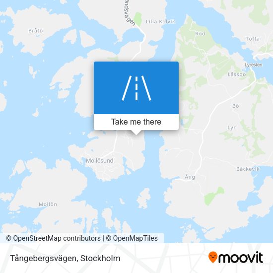 Tångebergsvägen map