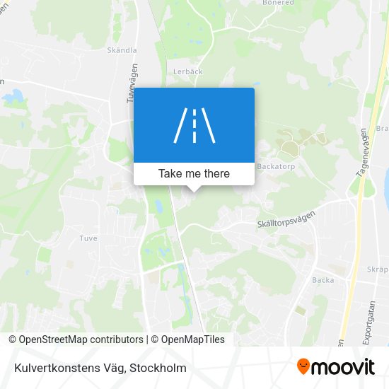 Kulvertkonstens Väg map
