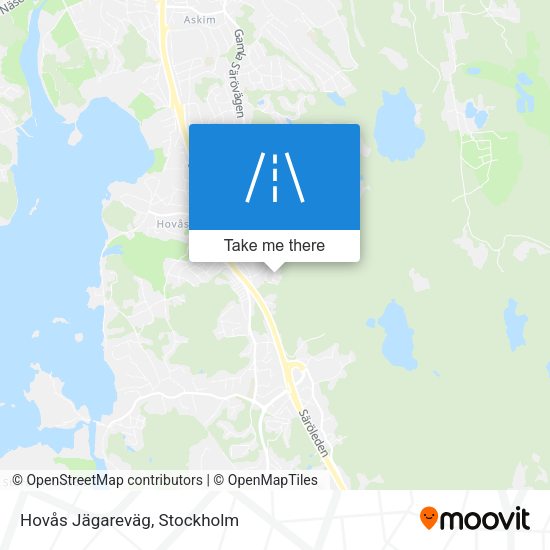 Hovås Jägareväg map