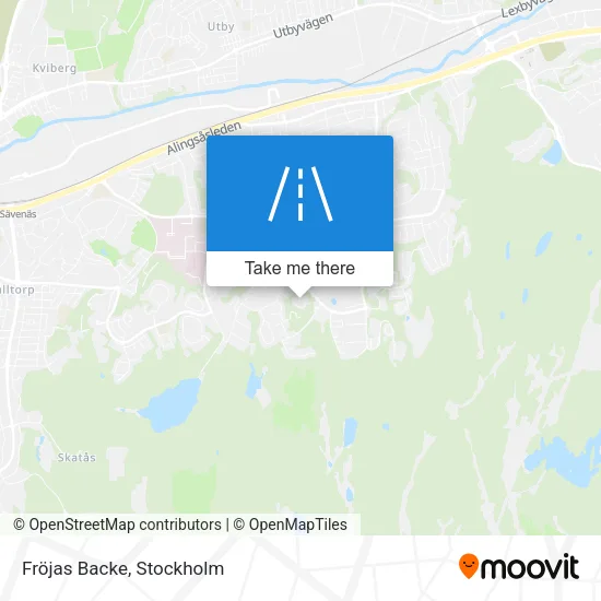 Fröjas Backe map