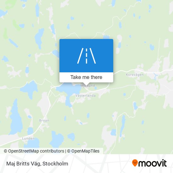 Maj Britts Väg map