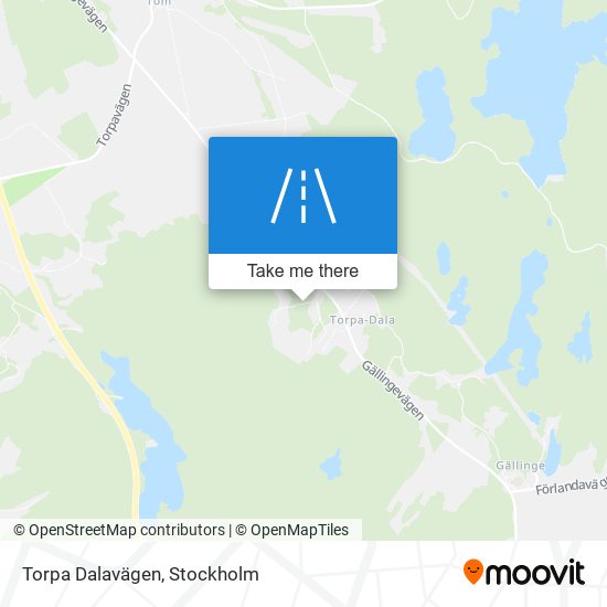 Torpa Dalavägen map