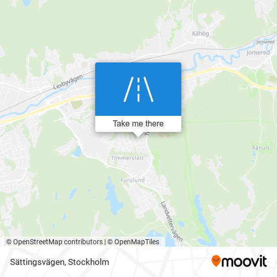 Sättingsvägen map