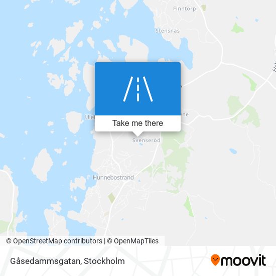 Gåsedammsgatan map