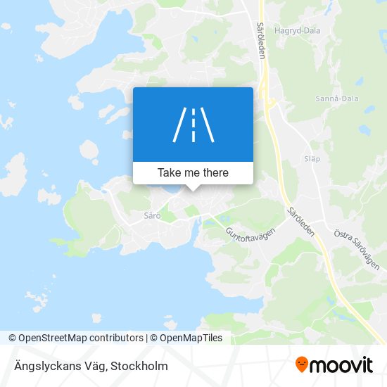 Ängslyckans Väg map