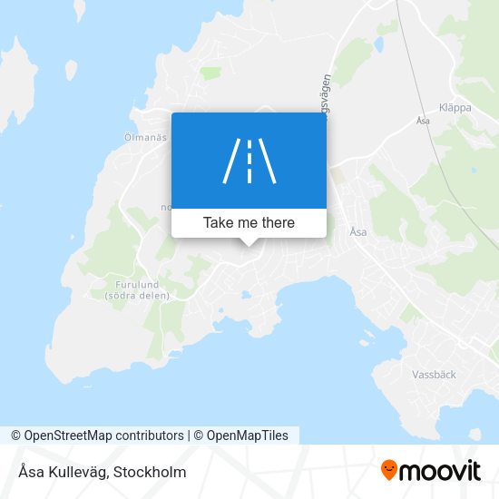 Åsa Kulleväg map