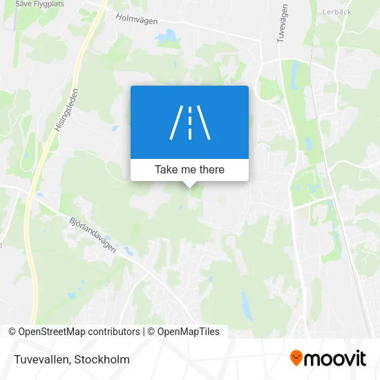 Tuvevallen map
