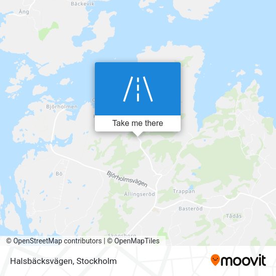Halsbäcksvägen map