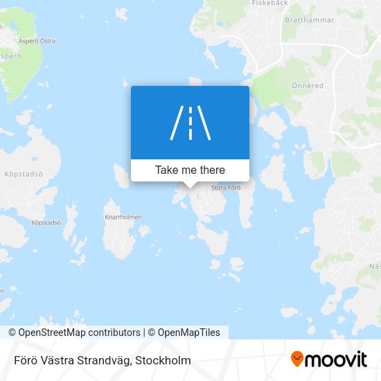 Förö Västra Strandväg map