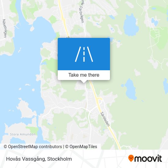 Hovås Vassgång map