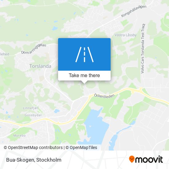 Bua-Skogen map