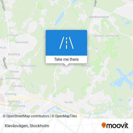 Klevåsvägen map