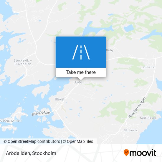 Arödsliden map