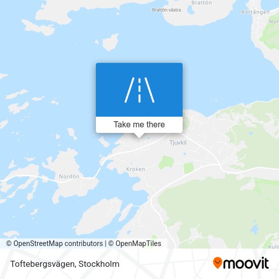 Toftebergsvägen map