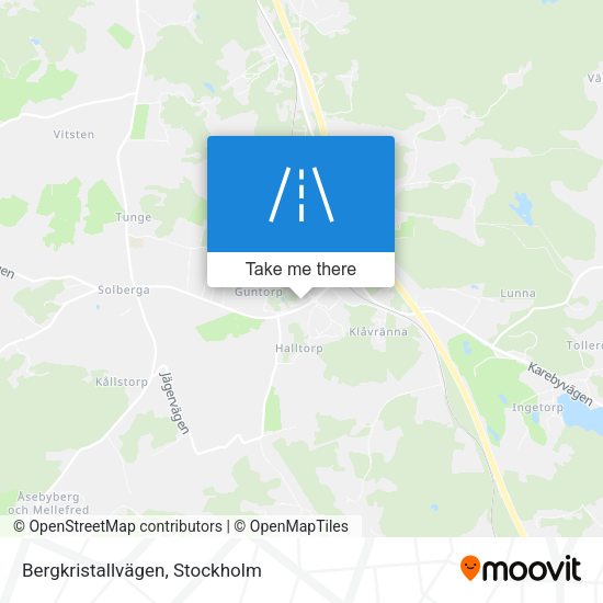 Bergkristallvägen map