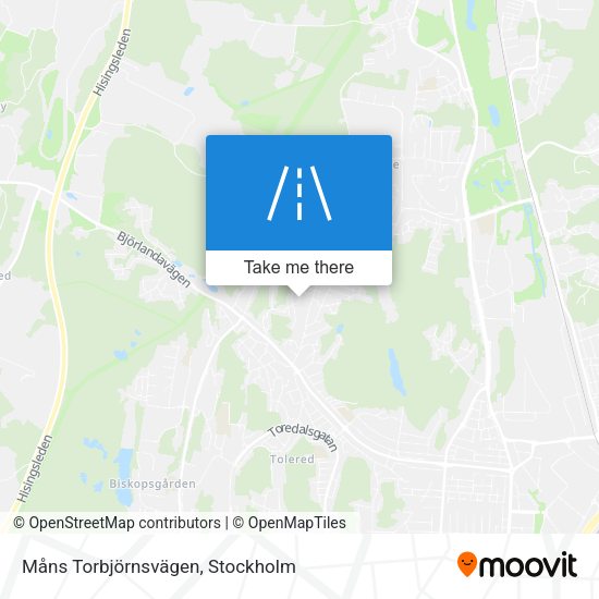 Måns Torbjörnsvägen map