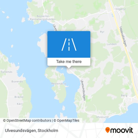 Ulvesundsvägen map