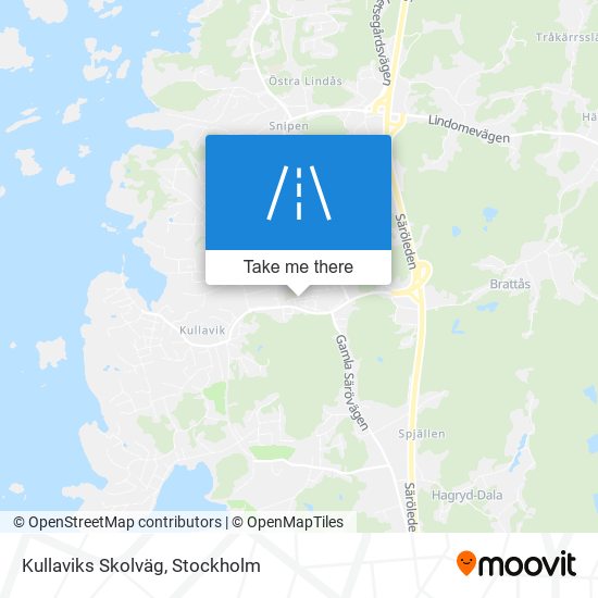 Kullaviks Skolväg map