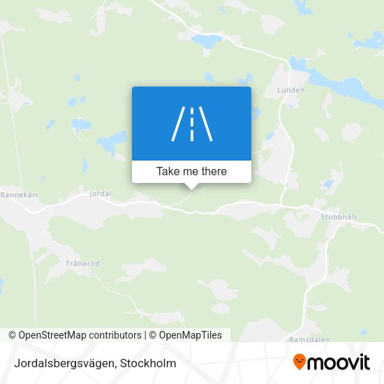Jordalsbergsvägen map