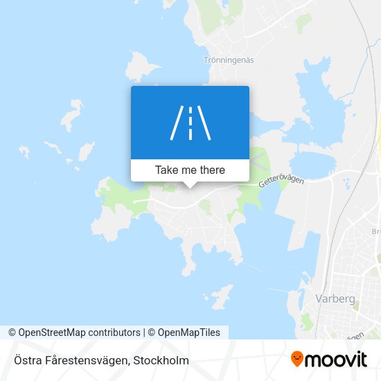 Östra Fårestensvägen map