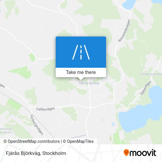 Fjärås Björkväg map