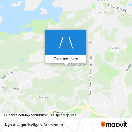 Nya Älvegårdsvägen map