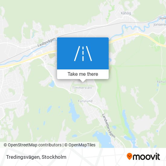 Tredingsvägen map