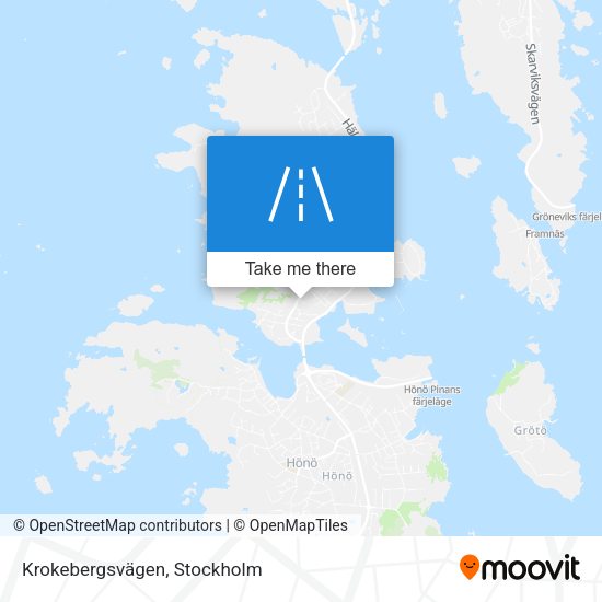 Krokebergsvägen map