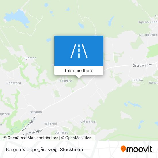 Bergums Uppegårdsväg map