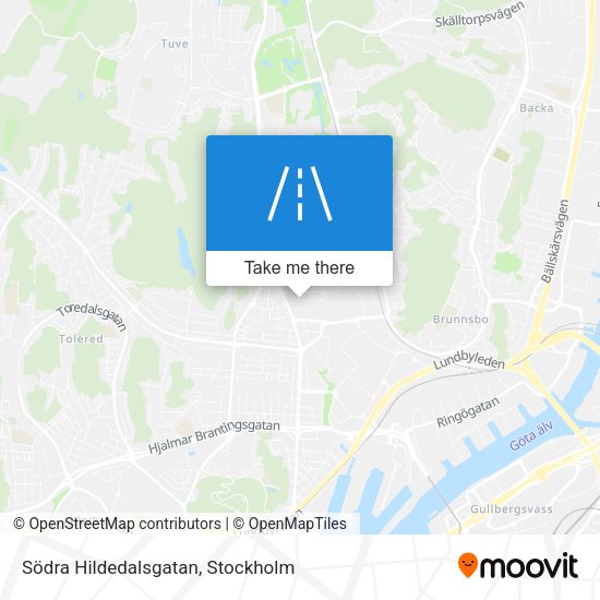 Södra Hildedalsgatan map