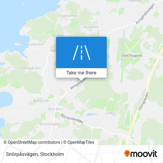 Snörpåsvägen map