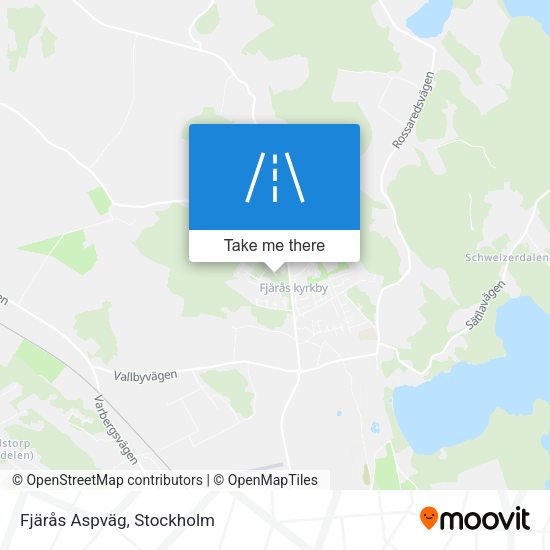 Fjärås Aspväg map
