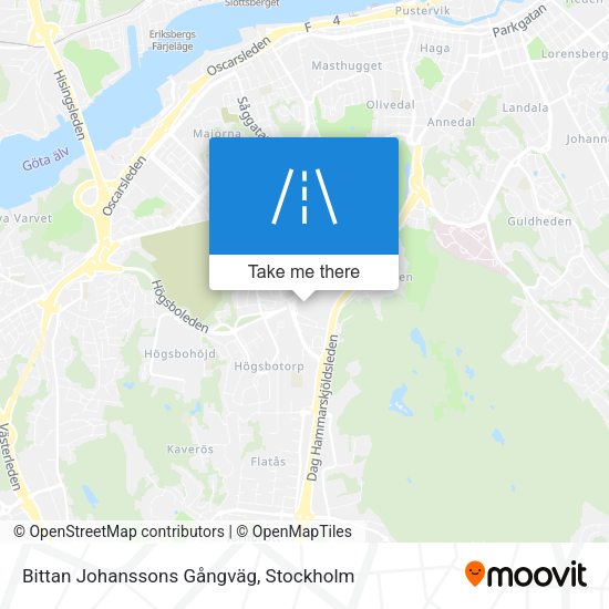 Bittan Johanssons Gångväg map