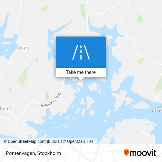Ponténvägen map