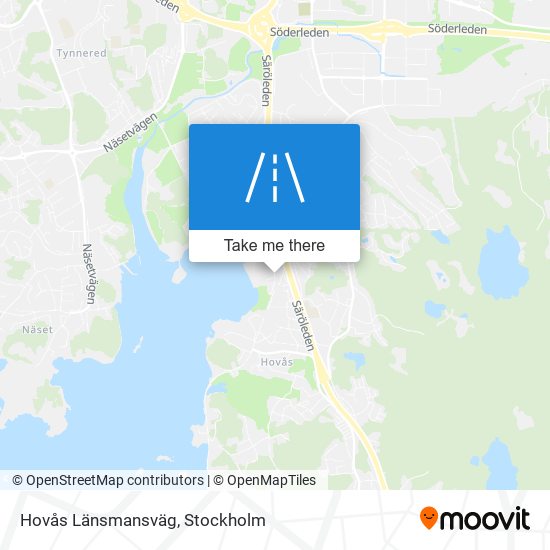 Hovås Länsmansväg map