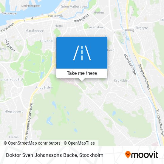 Doktor Sven Johanssons Backe map