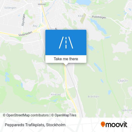 Peppareds Trafikplats map