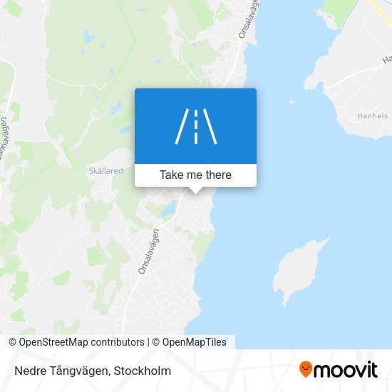 Nedre Tångvägen map