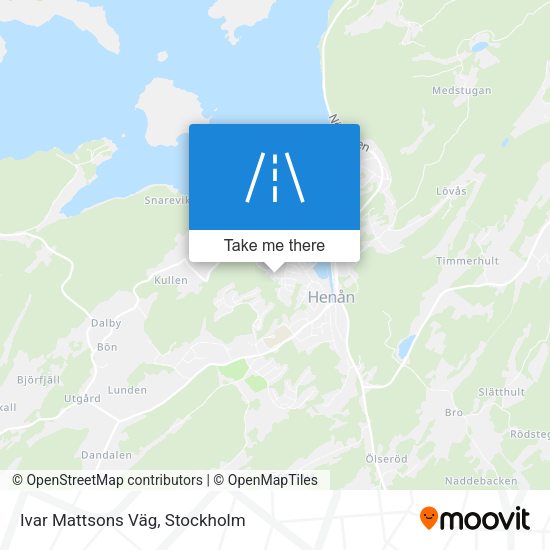 Ivar Mattsons Väg map