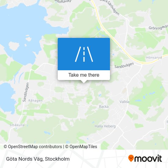 Göta Nords Väg map