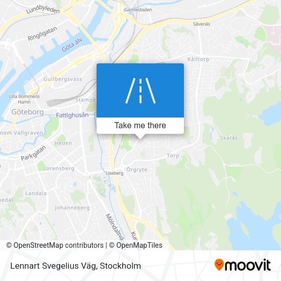 Lennart Svegelius Väg map